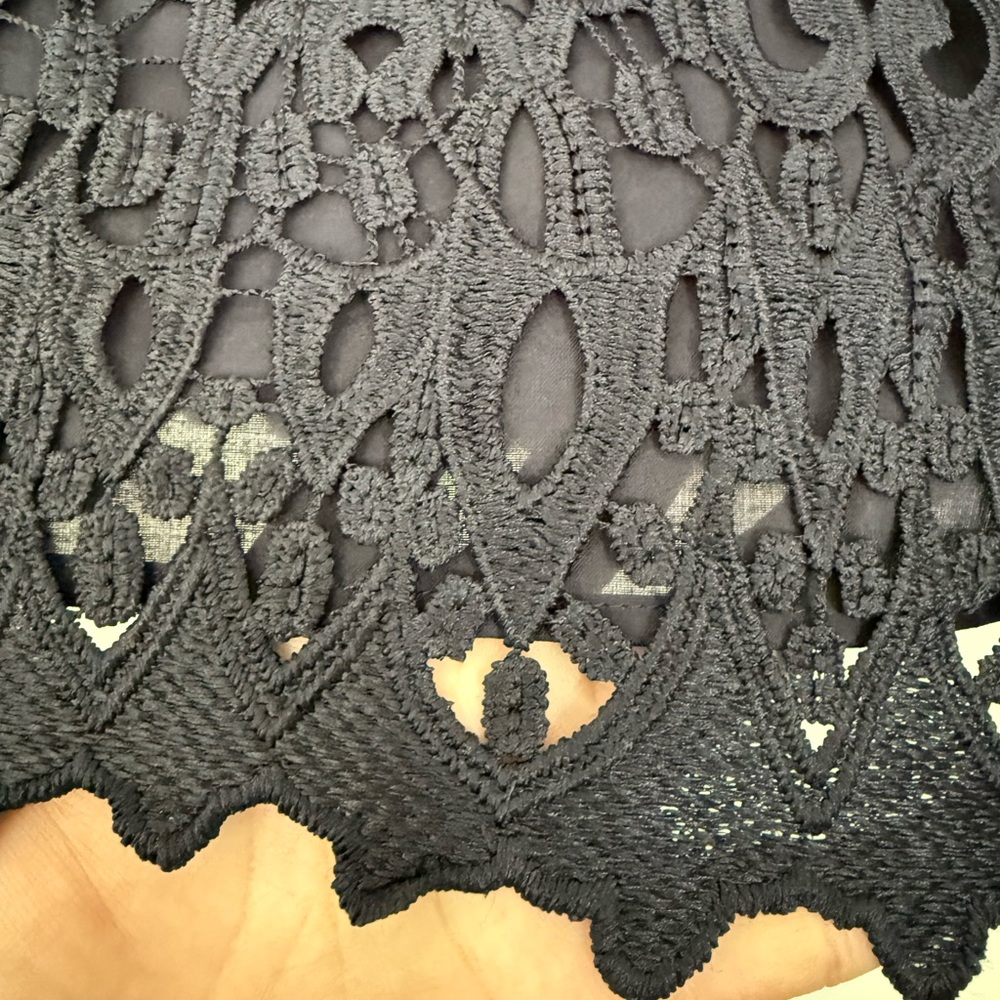Witchery Knight Blue Lace Mini Skirt - Picture 3 of 4